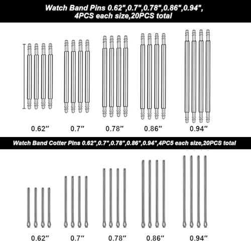 Serplex® Watch Repair Kit 24 in 1 Professional Wrist Watch Repair Kit with Spring Bar Tool, Watch Case Opener, Bracelet Link Remover, Cotter Pins, Hammer, and Compact Storage Bag for Watch Maintenance - Image 3