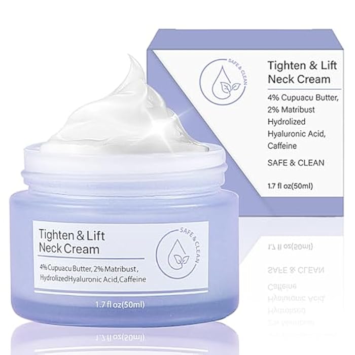 Qawnfy Neck Firming Cream, Tighten and Lift Firming Neck Cream, Neck Creams for Tightening Lifting Sagging Skin and Hydrating, Neck Cream- Moisturizes, Lifting & Recovery, Help Reduce Fine Lines & Wrinkles - Image 1