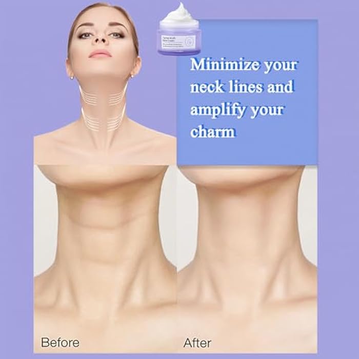 Qawnfy Neck Firming Cream, Tighten and Lift Firming Neck Cream, Neck Creams for Tightening Lifting Sagging Skin and Hydrating, Neck Cream- Moisturizes, Lifting & Recovery, Help Reduce Fine Lines & Wrinkles - Image 4