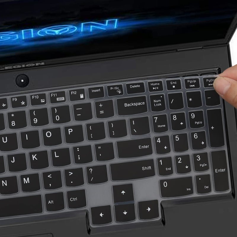 MUBUY-GOL غطاء لوحة مفاتيح لجهاز Lenovo Legion 5 5i 5p 5pi 7i 15.6" 17.3" لأجهزة الألعاب/Lenovo Legion 5 5i Pro/Legion Slim 7 7i 15.6/Legion 7 16"/غطاء لوحة مفاتيح لجهاز Ideapad Gaming 3 3i (أسود) - Image 5