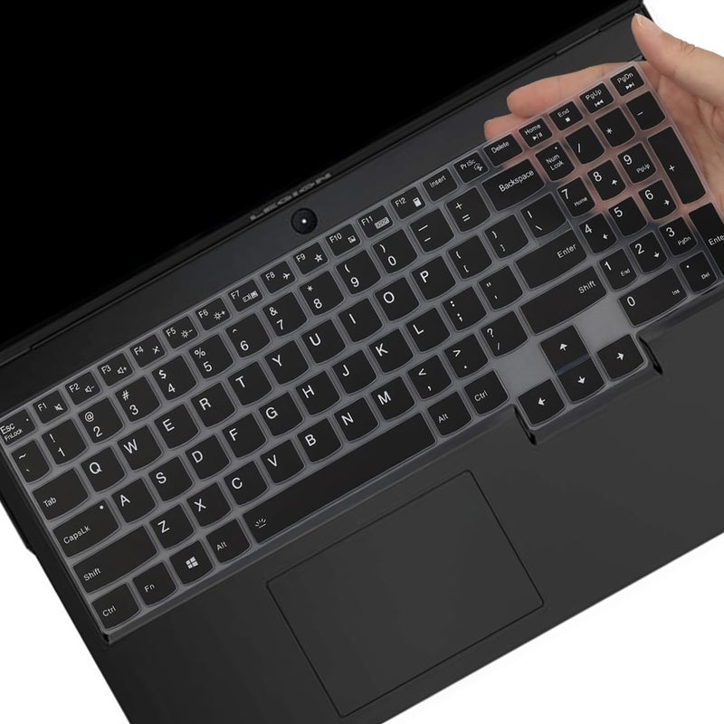 MUBUY-GOL غطاء لوحة مفاتيح لجهاز Lenovo Legion 5 5i 5p 5pi 7i 15.6" 17.3" لأجهزة الألعاب/Lenovo Legion 5 5i Pro/Legion Slim 7 7i 15.6/Legion 7 16"/غطاء لوحة مفاتيح لجهاز Ideapad Gaming 3 3i (أسود) - Image 1