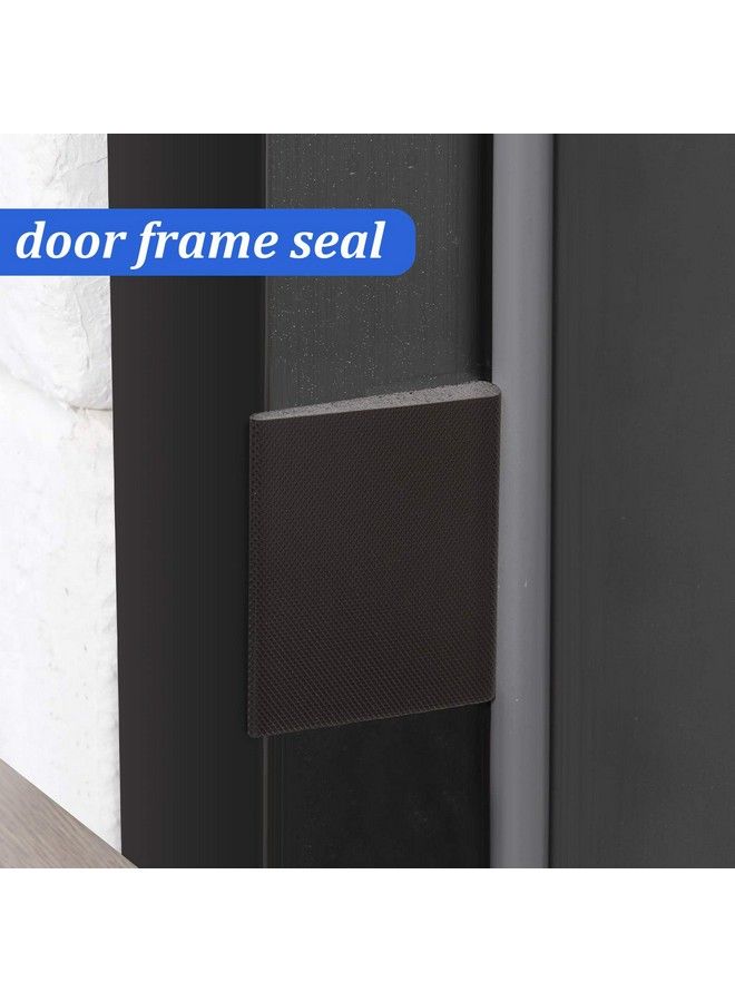 Jetec 14 Pieces Door Corner Seal Exterior Door Jamb Frame Seal Door Draft Stopper With Adhesive For Weather Stripping And Draft Protection Foam Corner Seal (Black And White) - Image 5