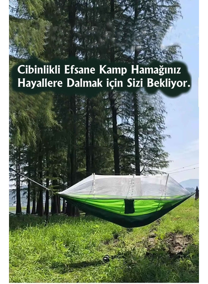 Legendary Camping - Legendary Camping Hammock with Mosquito Net - Ultra Comfort - Compact - Portable - With Bag