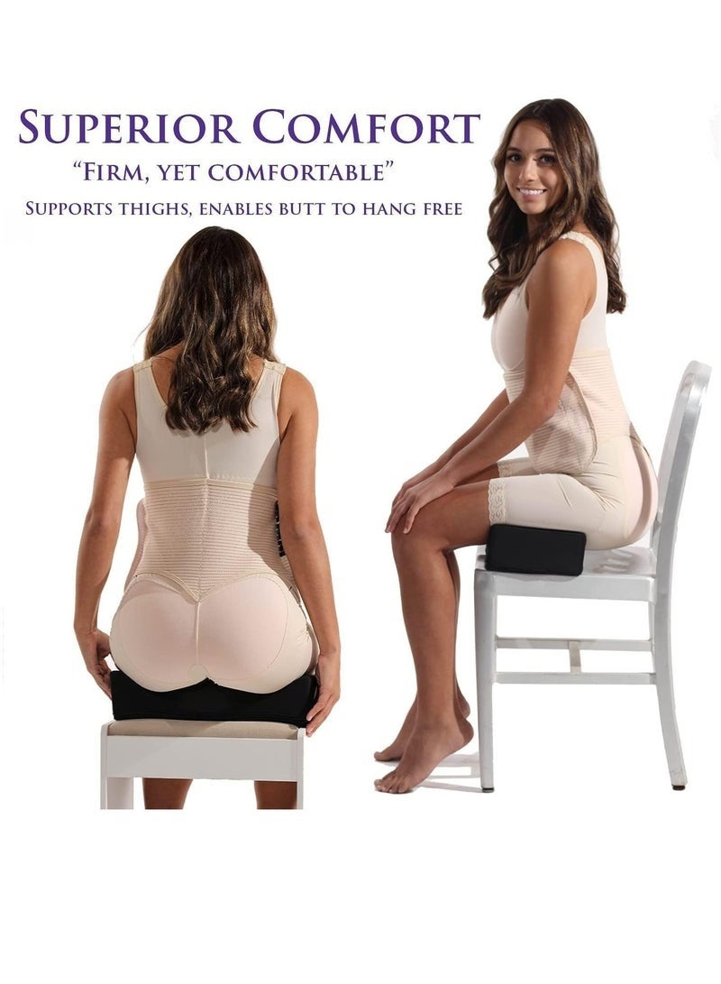 آي هوم شوب وسادة الوضعية المريحة -رغوة الذاكرة، تخفيف العمود الفقري، دعم ما بعد التشغيل، وسادة رفع مؤخرة للاستخدام المكتبي والمنزلي، 42.5 بوصة 2020-بوصة 12 سم - Image 3