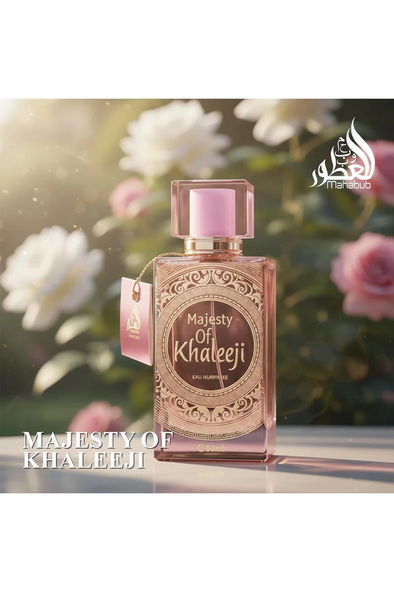 محبوب للعطور Majesty of Khaleeji Pink Eau De Parfum 80ml | Elegant & Luxurious Arabian Fragrance