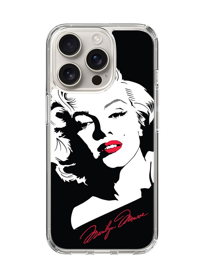 Stylizedd For iPhone 16 Pro Case [Compatible with MagSafe] Slim Magnetic cover Clear Phone Case - Marilyn Monroe - Image 1