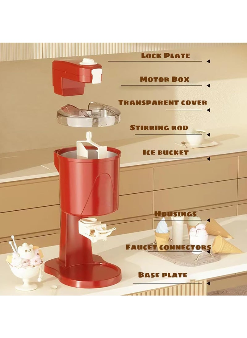 Ice Cream Maker with Built-in Freezer: Perfect for Kitchenaid, Ideal for Fruit Ice Cream Rolls and Frozen Desserts.