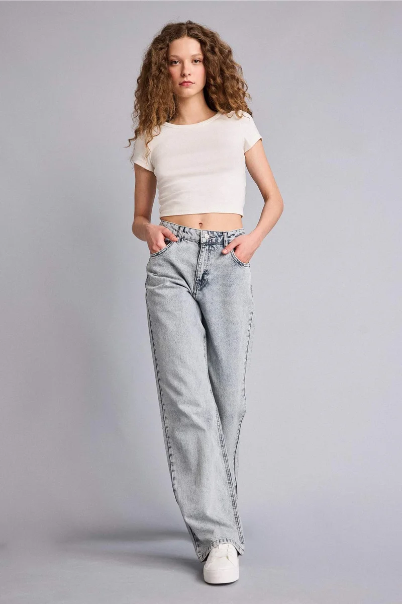 Defacto Wide Leg Jeans