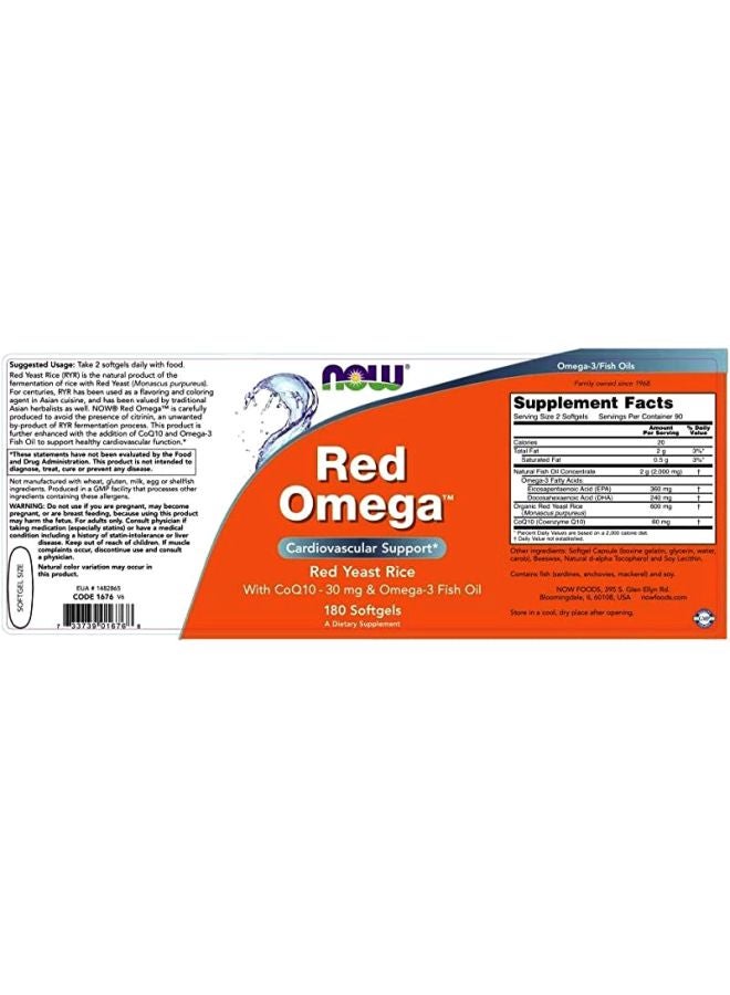 NOW Foods Red Omega Fish Oil Supplements