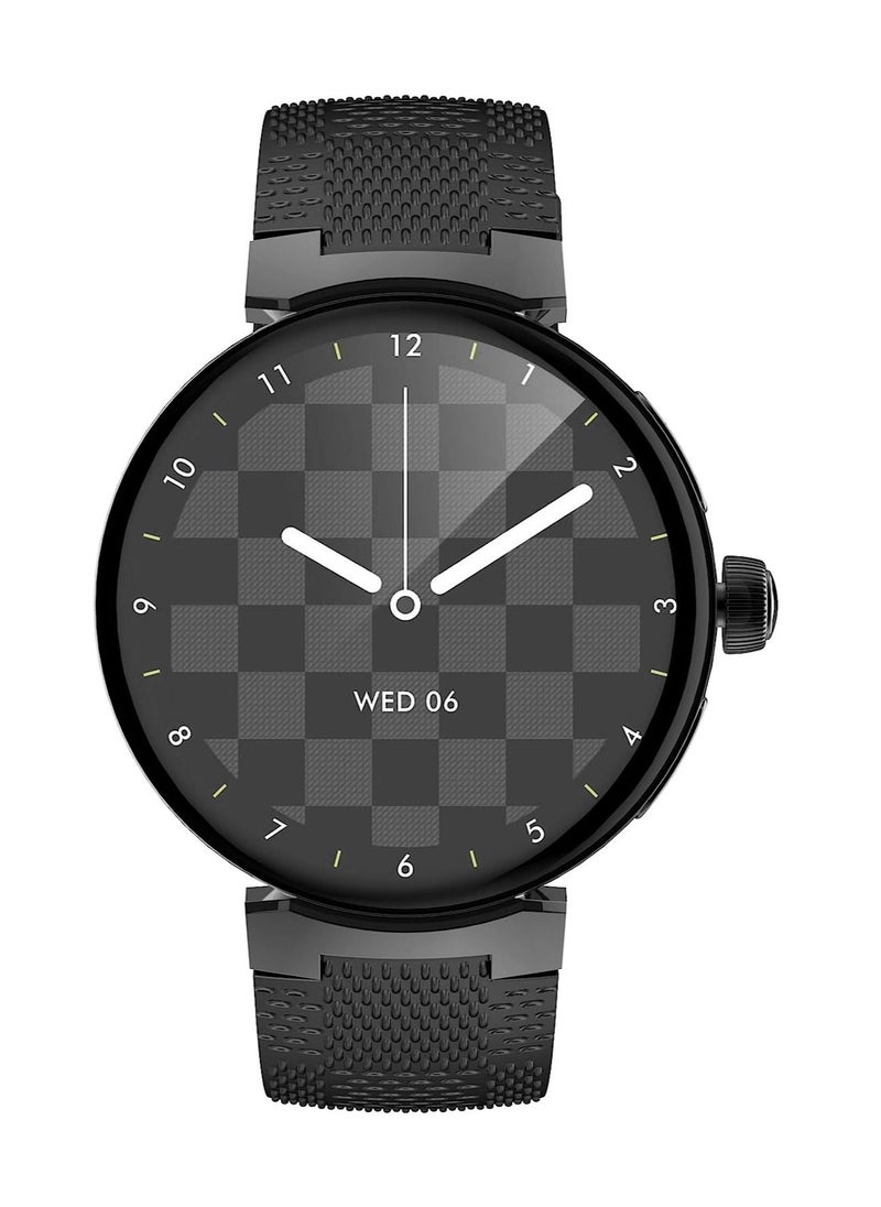 Xcell - Xcell Smart Watch Elite 3 for Android and iphone, Arabic & Persian Interface, 7 days battery life, Fitness Tracker with Heart Rate,Blood Pressure,Oxygen Monitor-Silicon Black - Image 1