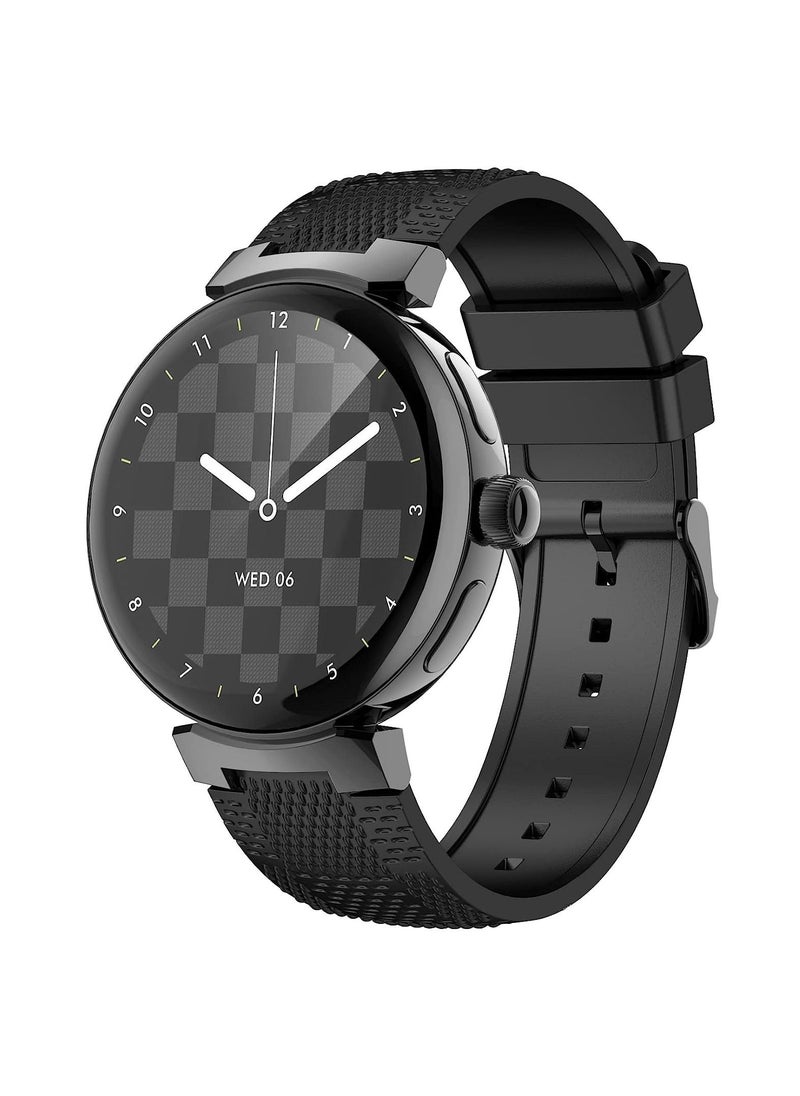 Xcell - Xcell Smart Watch Elite 3 for Android and iphone, Arabic & Persian Interface, 7 days battery life, Fitness Tracker with Heart Rate,Blood Pressure,Oxygen Monitor-Silicon Black - Image 1