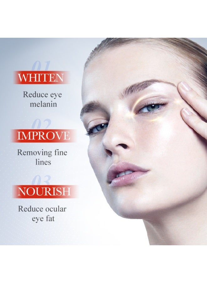 SADOER Kojic Acid Whiten Firm Eye Cream Anti Dark Circles Remove Eye Bags Moisturizing Firming Beauty Eyes Skin Care Retinol Eye Cream Remove Eye Bags Moisturize and Care for Eye Skin Whitening Freckles Eye Cream 20g - Image 4