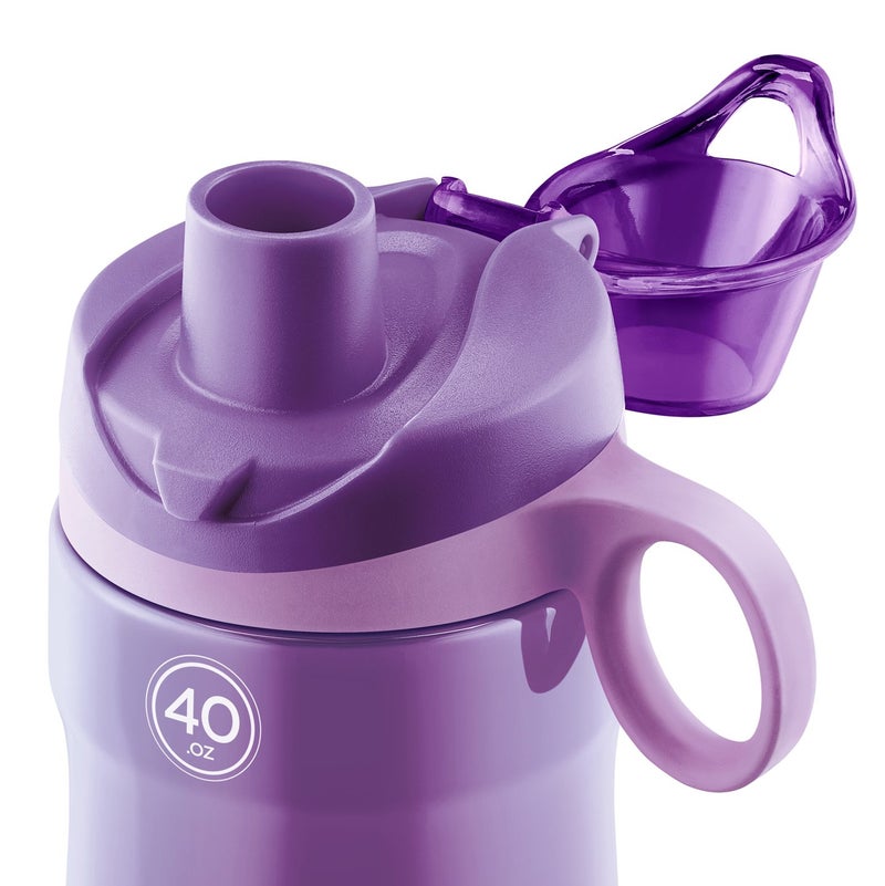 Pogo BPA-Free Tritan Plastic Water Bottle with Chug Lid  40 Oz  Purple - Image 5