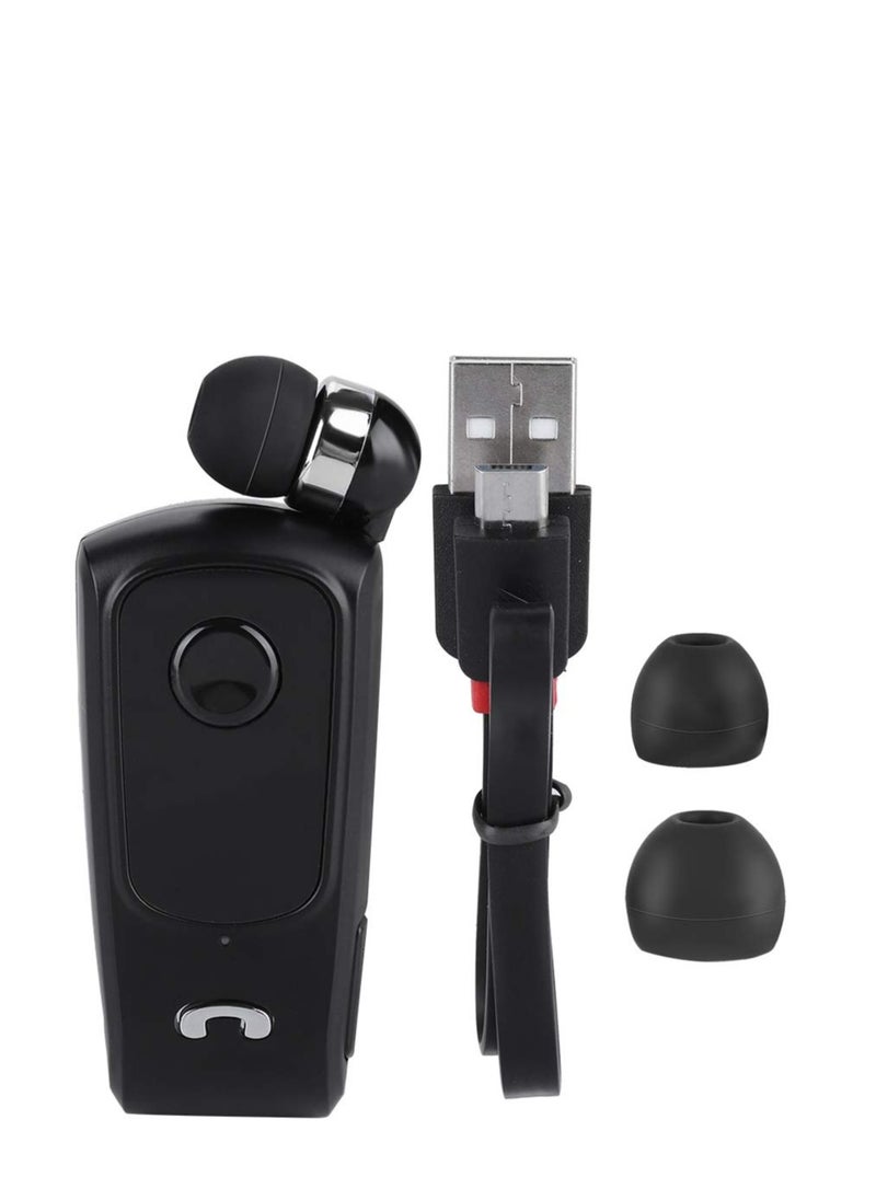 KASTWAVE - Bluetooth Headset, Wireless Retractable Handsfree Earpiece Sports Bluetooth 5.1 Headset Single with Mic Noise Cancelling In-ear Earphone for Driver, Trucker, Bike, Sports, etc - Image 1