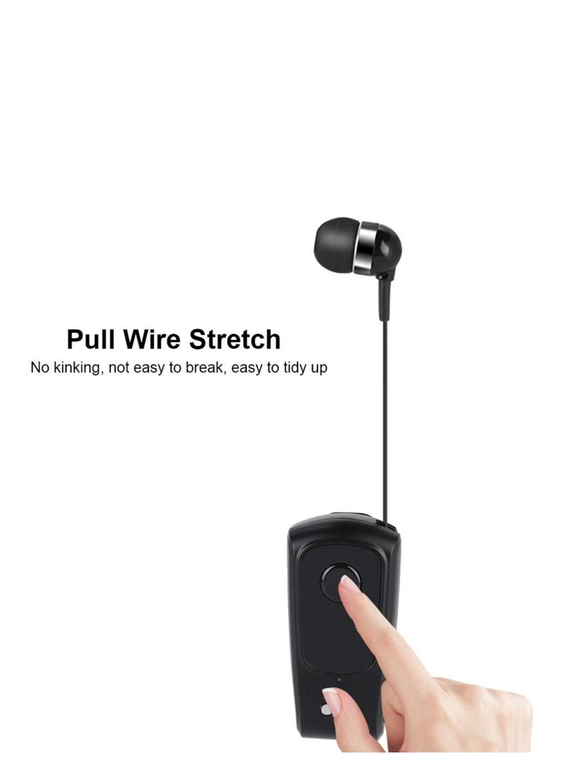 KASTWAVE - Bluetooth Headset, Wireless Retractable Handsfree Earpiece Sports Bluetooth 5.1 Headset Single with Mic Noise Cancelling In-ear Earphone for Driver, Trucker, Bike, Sports, etc - Image 1
