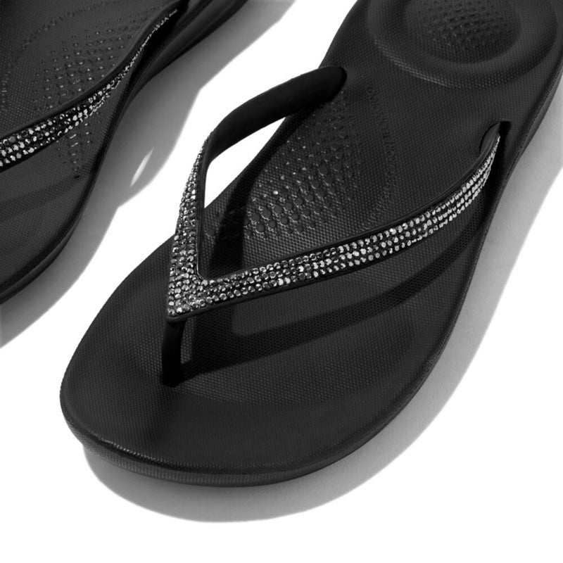 FitFlop صندل فيت فلوب النسائي إيكوشن سباركل، أسود، 8 أمريكي - Image 4