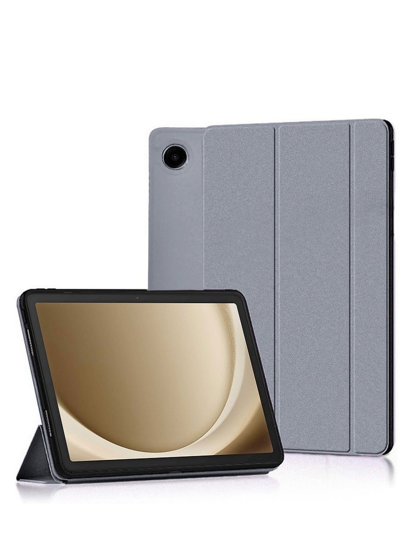 Techie غطاء خلفي ذكي قابل للطي مع وظيفة الاستيقاظ/النوم التلقائية لجهاز سامسونج جالكسي تاب A9 8.7 إنش 2023 - رمادي - Image 1