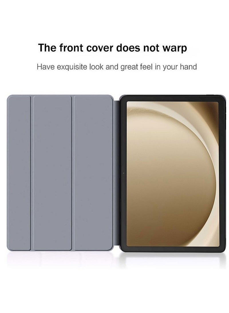 Techie غطاء خلفي ذكي قابل للطي مع وظيفة الاستيقاظ/النوم التلقائية لجهاز سامسونج جالكسي تاب A9 8.7 إنش 2023 - رمادي - Image 4