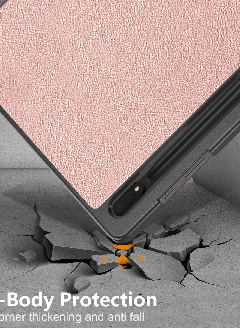 Excefore Ultra Slim Tri-Fold Smart Tablet Case for Samsung Galaxy Tab S9 Ultra 14.6 Inch 2023 (SM-X910/X916B/X918U), Hard PC Back Shell Folio Case Cover with Auto Sleep Function  - Image 5