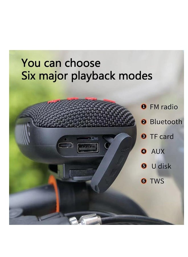 Generic - Portable Bluetooth Music Player & Speaker for Outdoor Adventures, Lightweight Bike-Mounted Device with Memory Card Support - Image 1