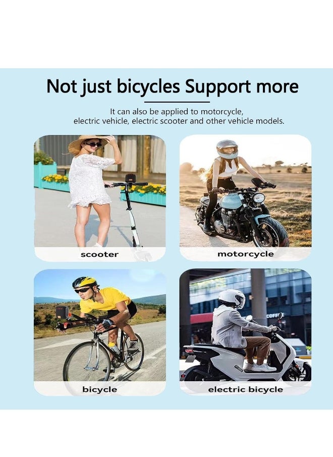 Generic - Portable Bluetooth Music Player & Speaker for Outdoor Adventures, Lightweight Bike-Mounted Device with Memory Card Support - Image 1