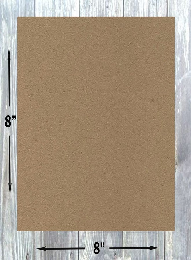 Hamilco Brown Colored Kraft Cardstock Scrapbook Paper 8x8 Heavy Weight 80 lb Cover - 100 Pack - Image 3