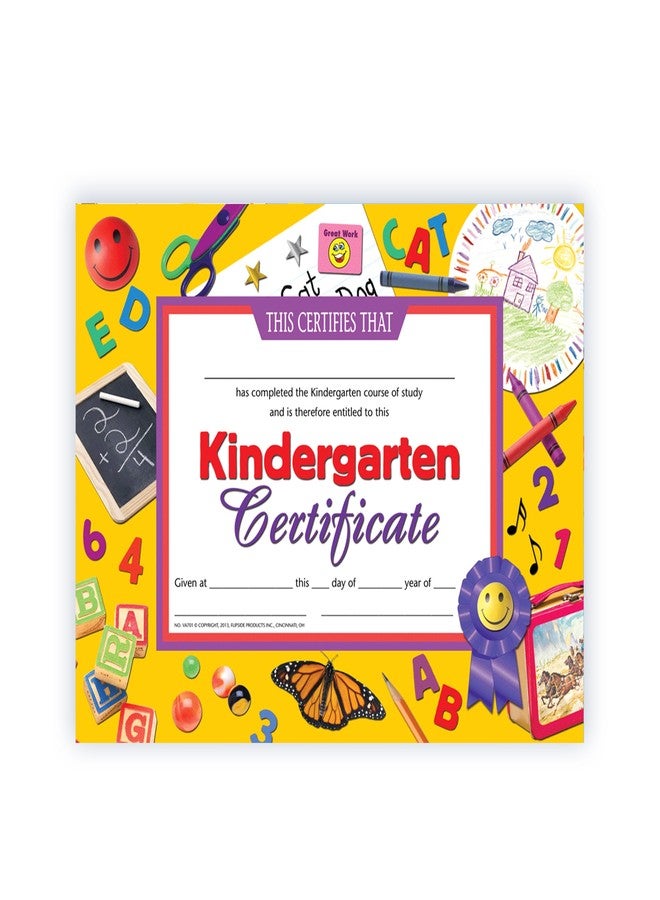 Hayes School Publishing Kindergarten Certificate, 8-1/2 X 11 in, Paper, Pack of 30, (78301) - Image 1