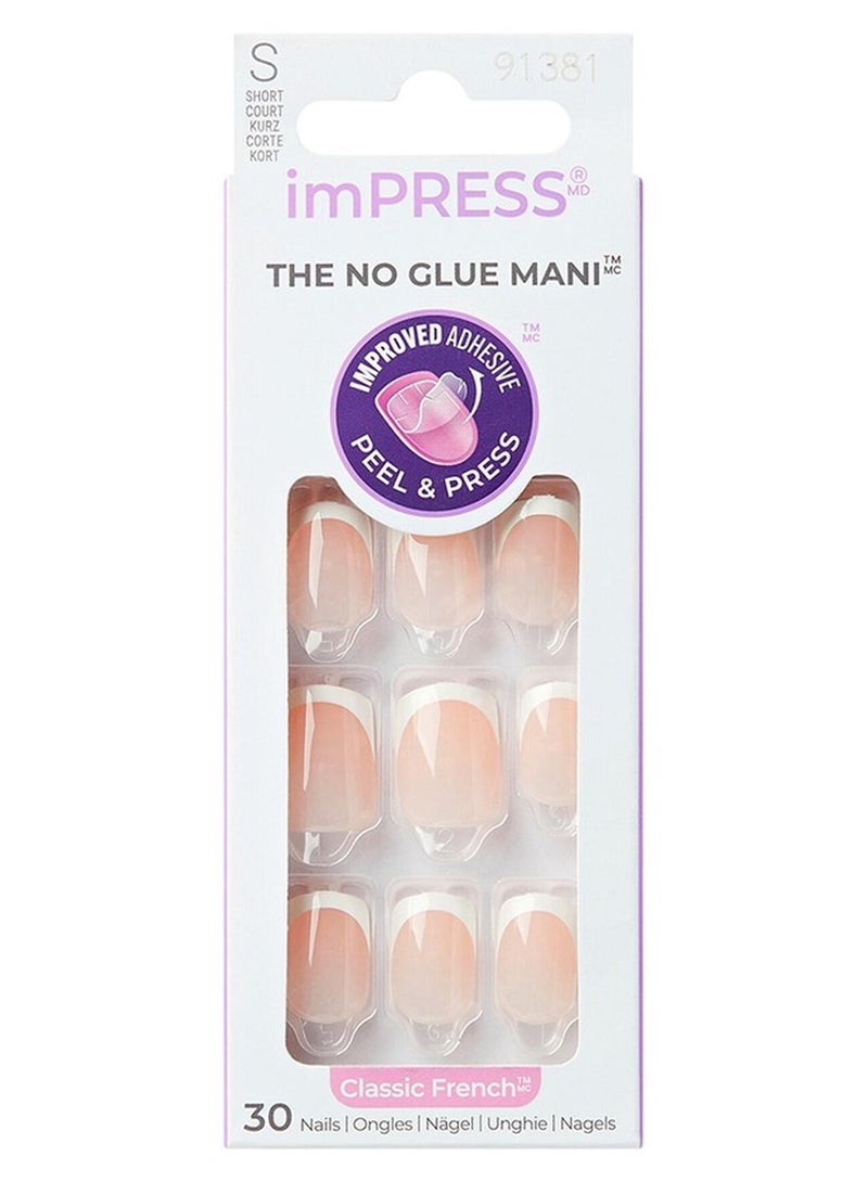 KISS Impress Nails Model - Classic French Small Ifc01C - Image 1