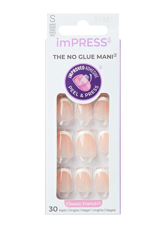 KISS Impress Nails Model - Classic French Small Ifc01C 