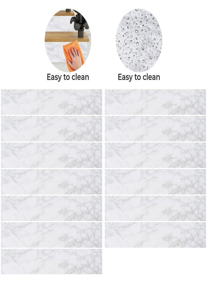 CVANU Set of 13 Premium Marble Stair Vinyl Self-Adhesive Sticker for Home Staircase Decor Decals Item (36inchX7inch)_cv - Image 4