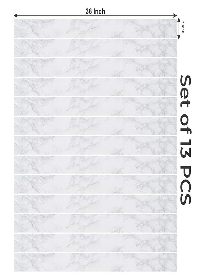 CVANU Set of 13 Premium Marble Stair Vinyl Self-Adhesive Sticker for Home Staircase Decor Decals Item (36inchX7inch)_cv - Image 5