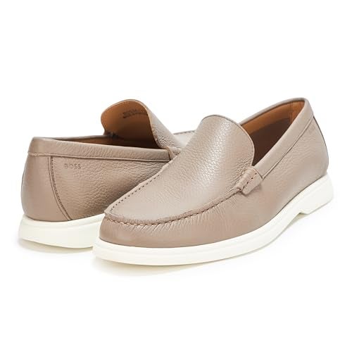 BOSS, Sienne Slip On Loafer, Beach Sand, 8 - Image 3