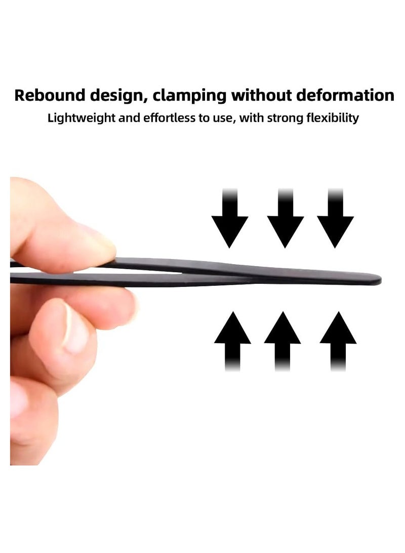 Precision Tweezers Set, 6pcs Anti-Static Stainless Steel Industrial Tweezers, Premium ESD Curved Tweezers for Electronics, Soldering, Laboratory Work, Jewelry Making, Nail Art, DIY Craft  - Image 5