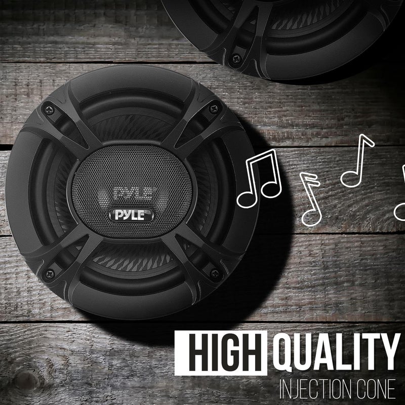 Pyle Sand resistant Pyle 3-Way Universal Car Stereo Speakers - 240W 5.25” Triaxial Loud Pro Audio Car Speaker Universal OEM Quick Replacement Component Speaker Vehicle Door/Side Panel Mount Compatible PL513BK (Pair) Trendy varied sizing alternatives - Image 3
