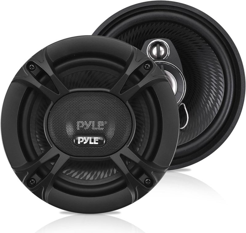 Pyle Sand resistant Pyle 3-Way Universal Car Stereo Speakers - 240W 5.25” Triaxial Loud Pro Audio Car Speaker Universal OEM Quick Replacement Component Speaker Vehicle Door/Side Panel Mount Compatible PL513BK (Pair) Trendy varied sizing alternatives - Image 1
