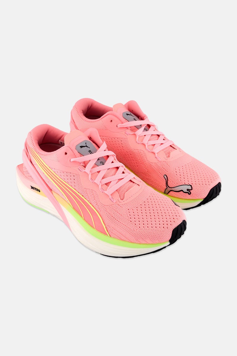 PUMA Women XX Nitro Lace Up Running Shoes, Pink - Image 1