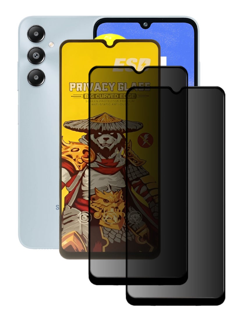 ESD 2 Pieces Tempered Dustproof Privacy Glass Screen Protector Compatible For Samsung Galaxy F14 - Image 1