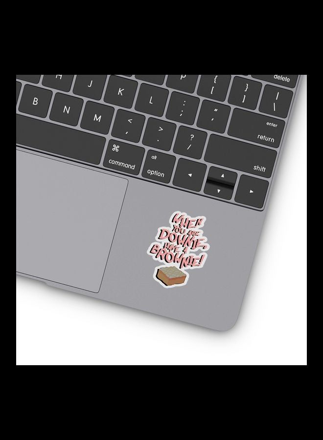 RKN Downie Brownie Vinyl Stickers For Laptop 3inch - Image 1