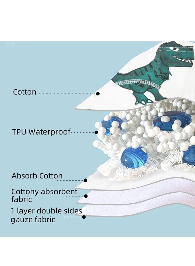 بيوينتي 6 حزم امتصاص الطفل الصغير ملابس داخلية تدريبية للولاد 100٪ قطن مرحاض تدريب بنطلون 2T-3T مقاوم للتسرب قابل لإعادة الاستخدام طفل ثقة الطفل الصغير بنطلون بنطلون تبول - Image 4