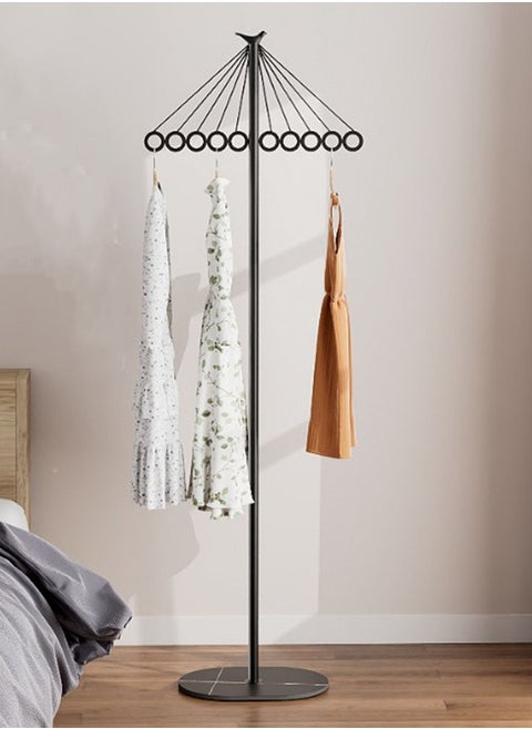 Metal Coat Rack in Free Standing Coat Racks Stand with Marble Base, Stable Standing Clothes  Rack with Hooks Premium Hat Hanger