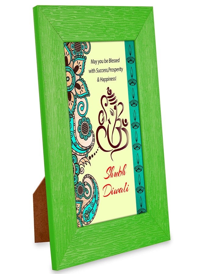 Alwaysgift May You Be Blessed with Success Shubh Diwali 2 Diyas, Ladies Wallet, Smiley Keychain, Quotation Photo Frame Gift Set - Image 2