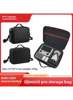 Generic For DJI Dajiang Mini3Pro UAV Bag Digital Aerial Photography Shoulder Crossbody Portable Mini3 UAV Storage Bag-Color:Nylon Storage Bag (grey)-Size:According To Picture Size  - Image 2