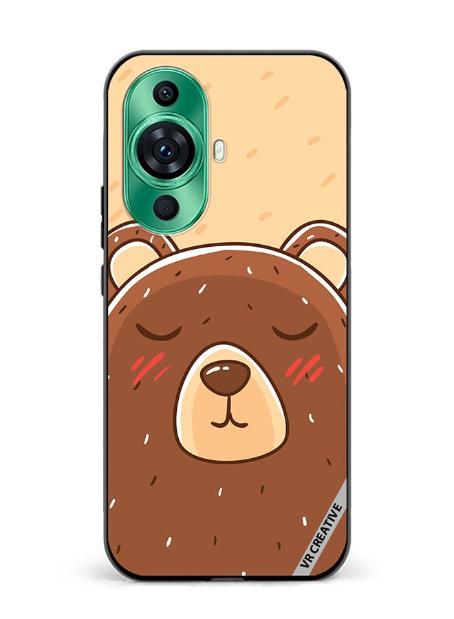 VR CREATIVE Protective Case Cover For Huawei nova 11 Ultra Sleeping Bear Design Multicolour - Image 1