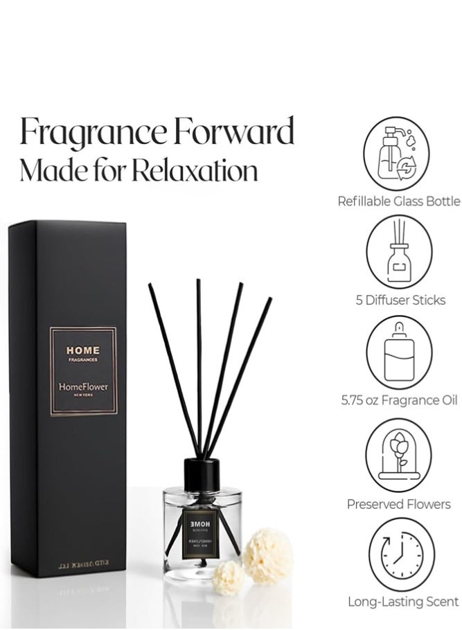 120ml Reed Diffuser Home Fragrance Set with Natural Rattan Sticks Long Lasting Scented Oil for Living Room, Bedroom and Office (Sandalwood) - Image 3