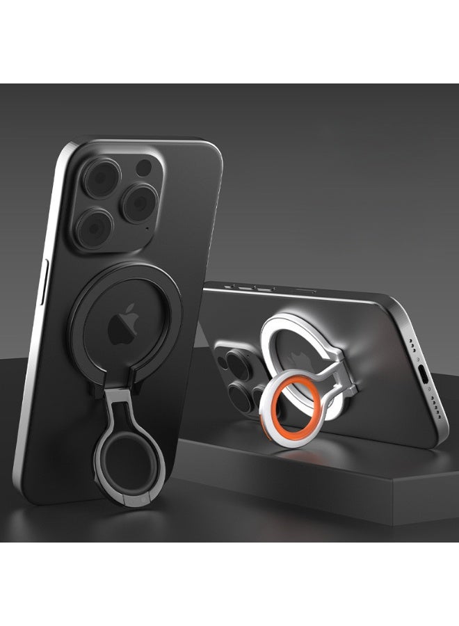 Magnetic mobile phone holder, metal lazy desktop holder, zinc alloy mobile phone ring buckle - Image 1