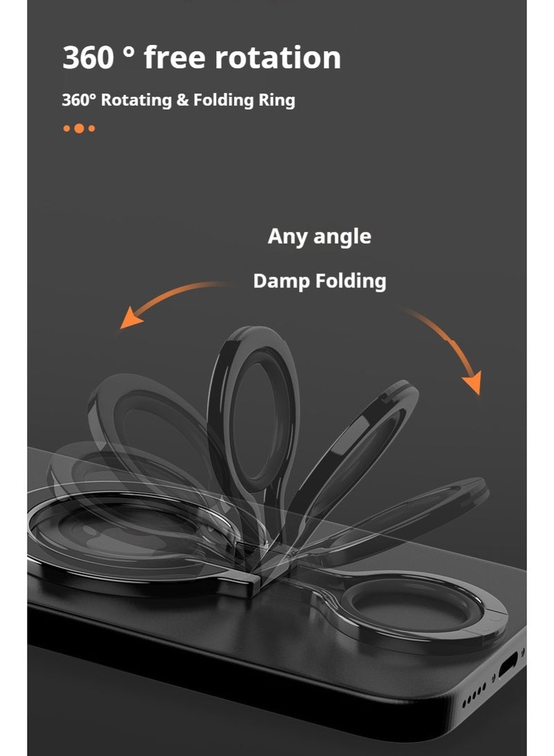 Magnetic mobile phone holder, metal lazy desktop holder, zinc alloy mobile phone ring buckle - Image 4