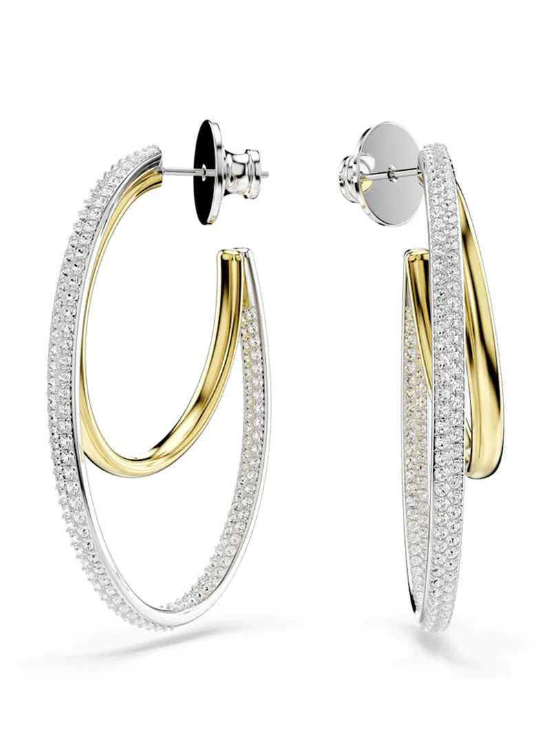 SWAROVSKI Layered Detail Hoop Earrings