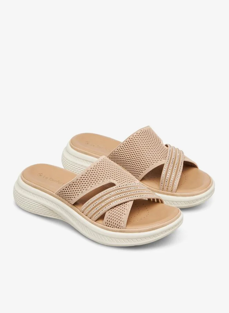 Le Confort Women Embellished Flyknit Sandals