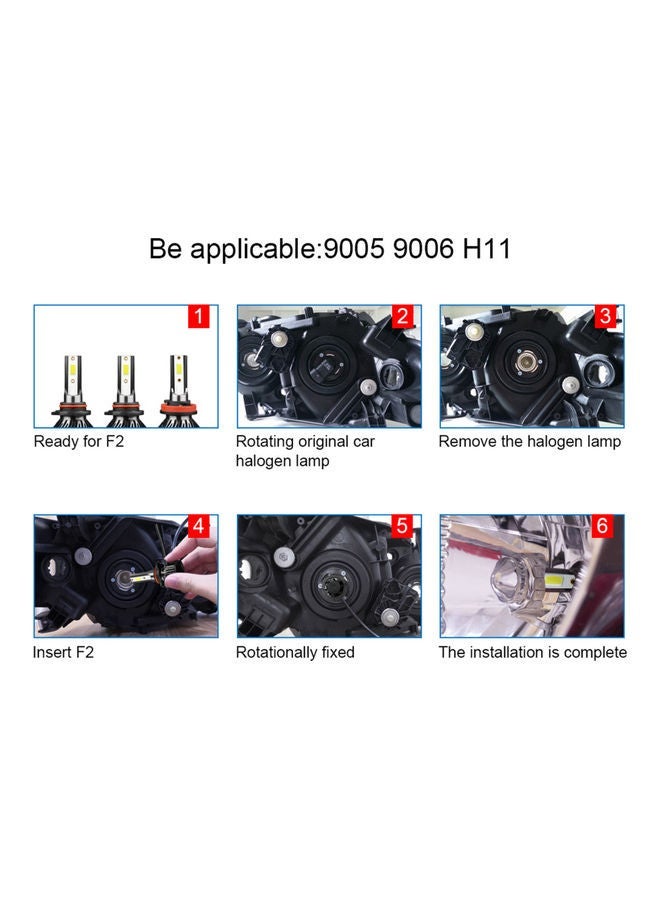 MUNTAQI 2-Piece Car LED Headlight Bulbs - Image 5