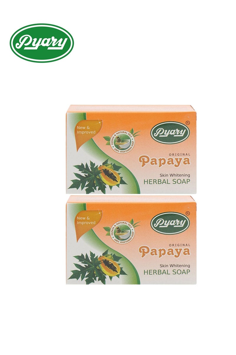 بياري صابون البابايا الأصلي العشبي المصنوع يدويًا، 4 قطع، 75*4 جرام - Image 2